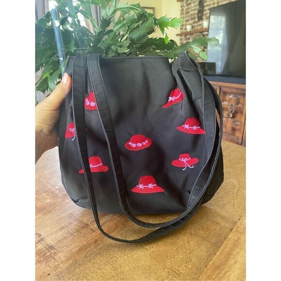 Girls  shoulder bag with red hats - Picture 1 of 6